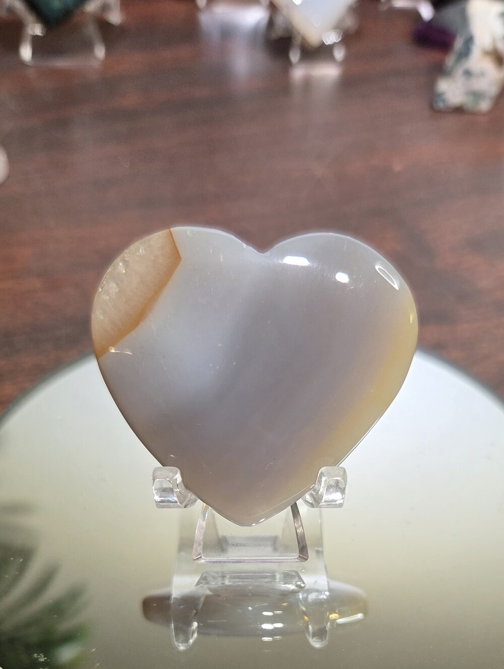 Agate Heart Carving
